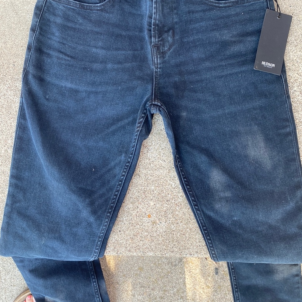 Hudson jeans, worn black. Style M715ZDBS AXL Slim